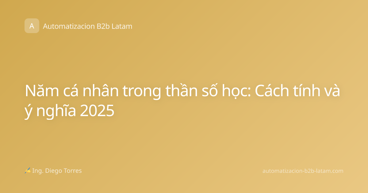 Năm cá nhân trong thần số học: Cách tính và ý nghĩa 2025